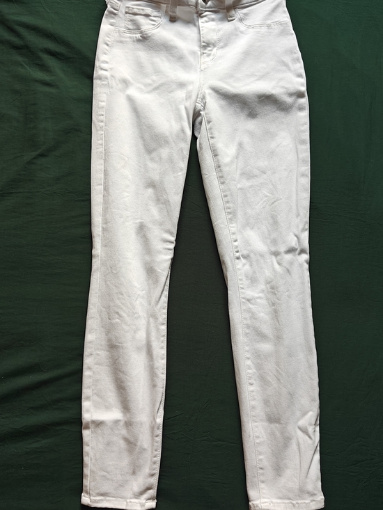 L'AGENCE Denim - L'AGENCE Women White Denim Skinny Jeans Slim Fit Mid Rise Size 24